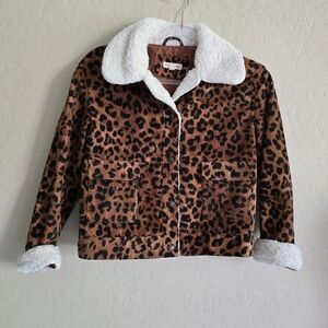 Tucker + Tate Leopard Corduroy Jacket Size Large (10/12)